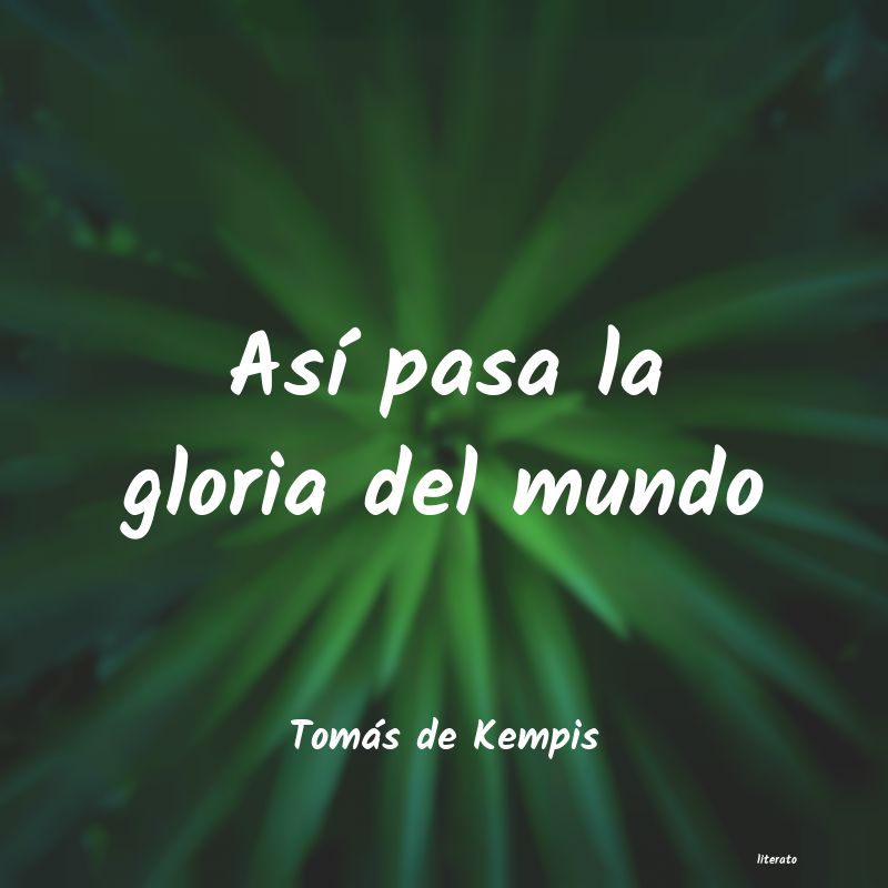 frases de Tomás de Kempis