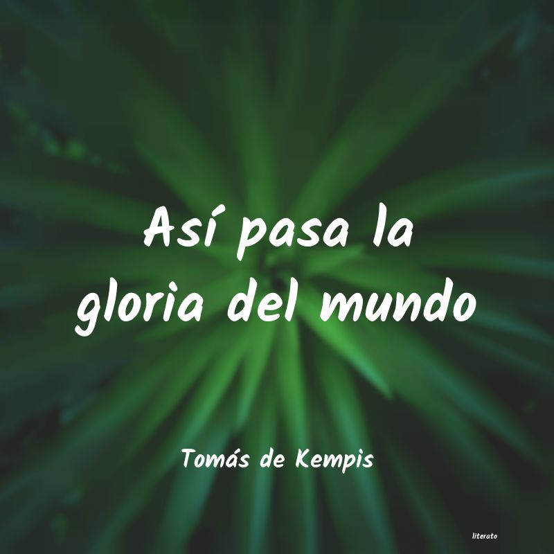 Frases de Tomás de Kempis