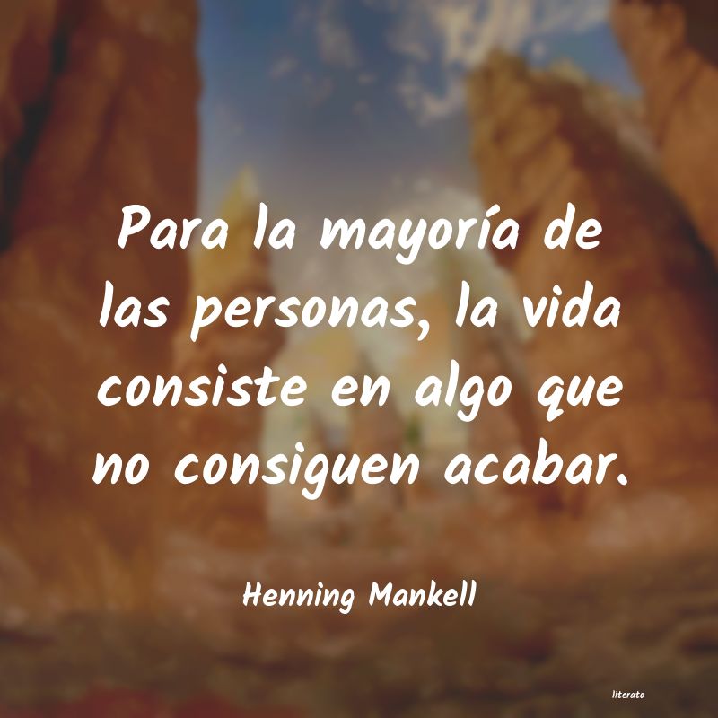 frases de Henning Mankell