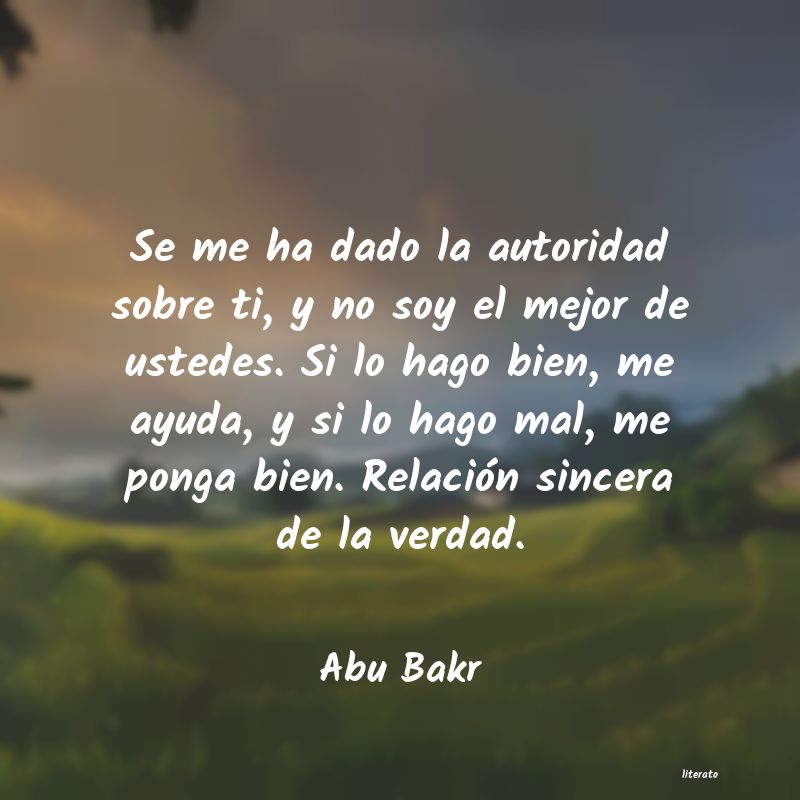 frases de Abu Bakr