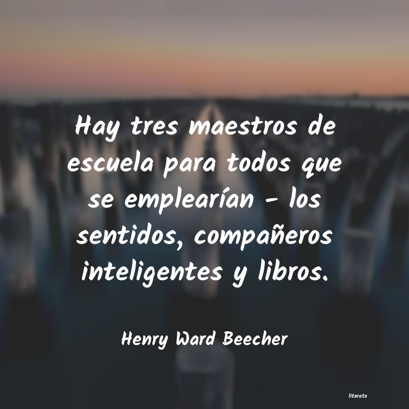 frases de Henry Ward Beecher