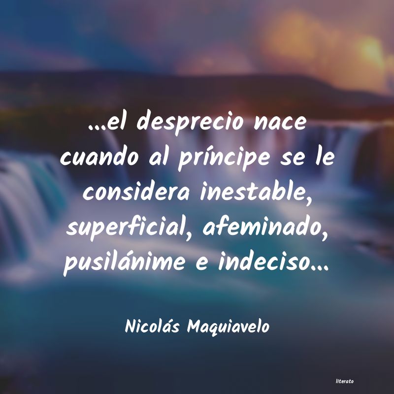 frases de Nicolás Maquiavelo
