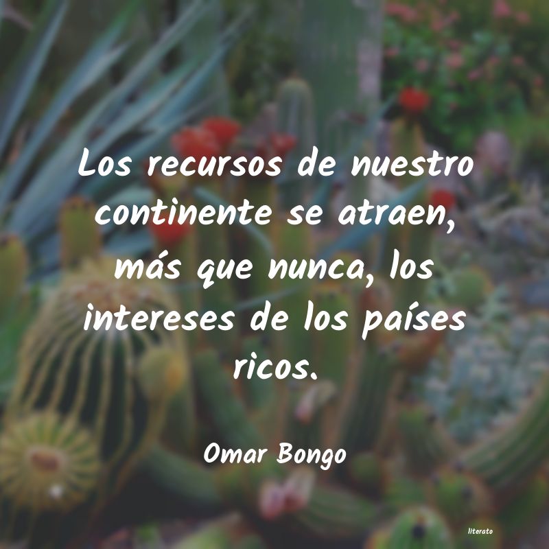 frases de Omar Bongo