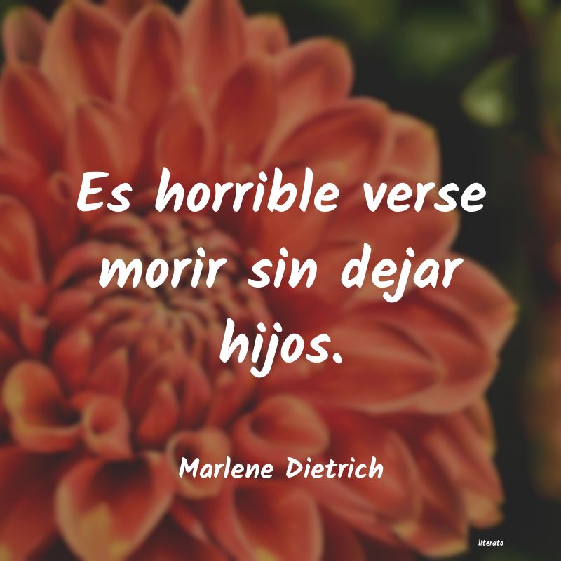 frases de Marlene Dietrich
