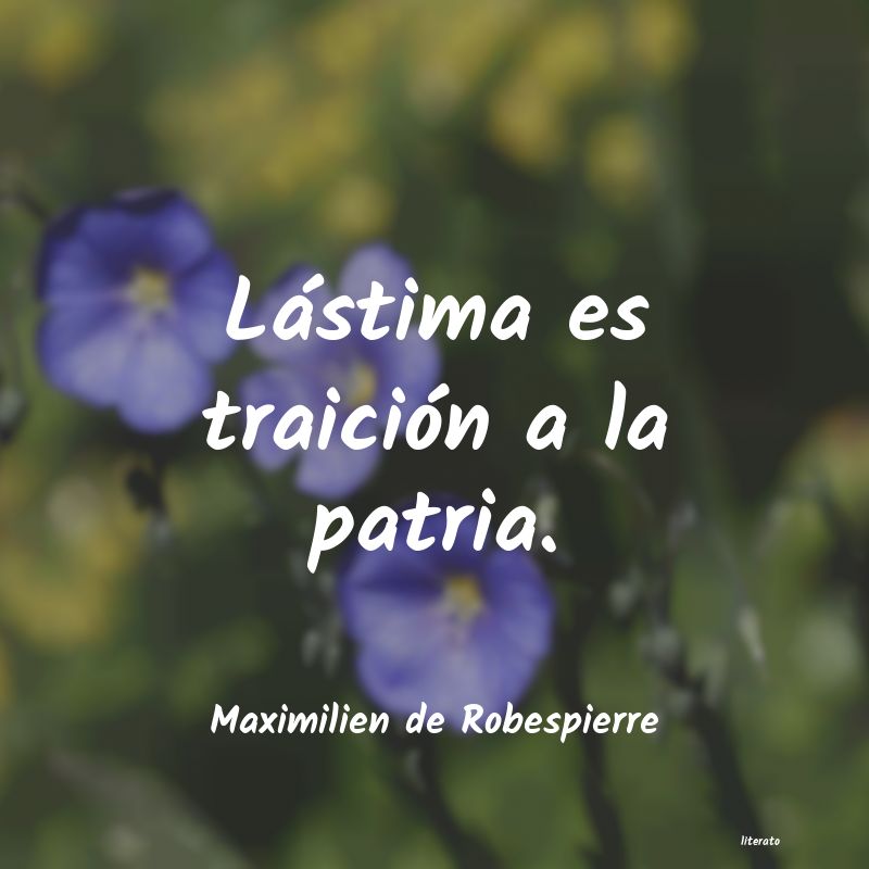 frases de Maximilien de Robespierre