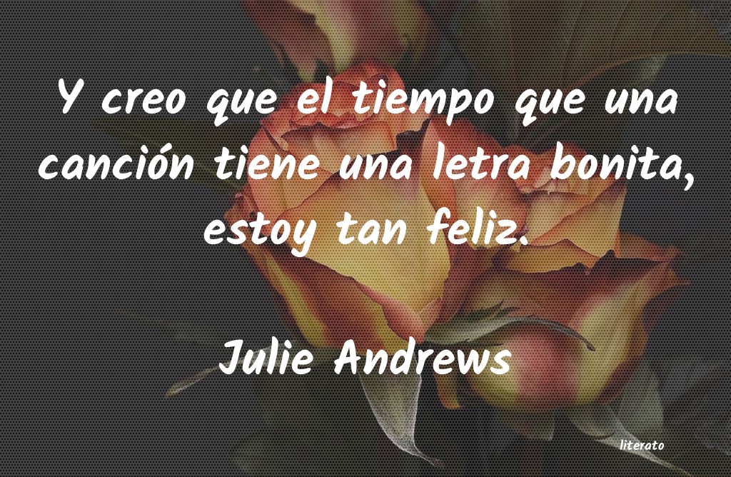 frases de Julie Andrews