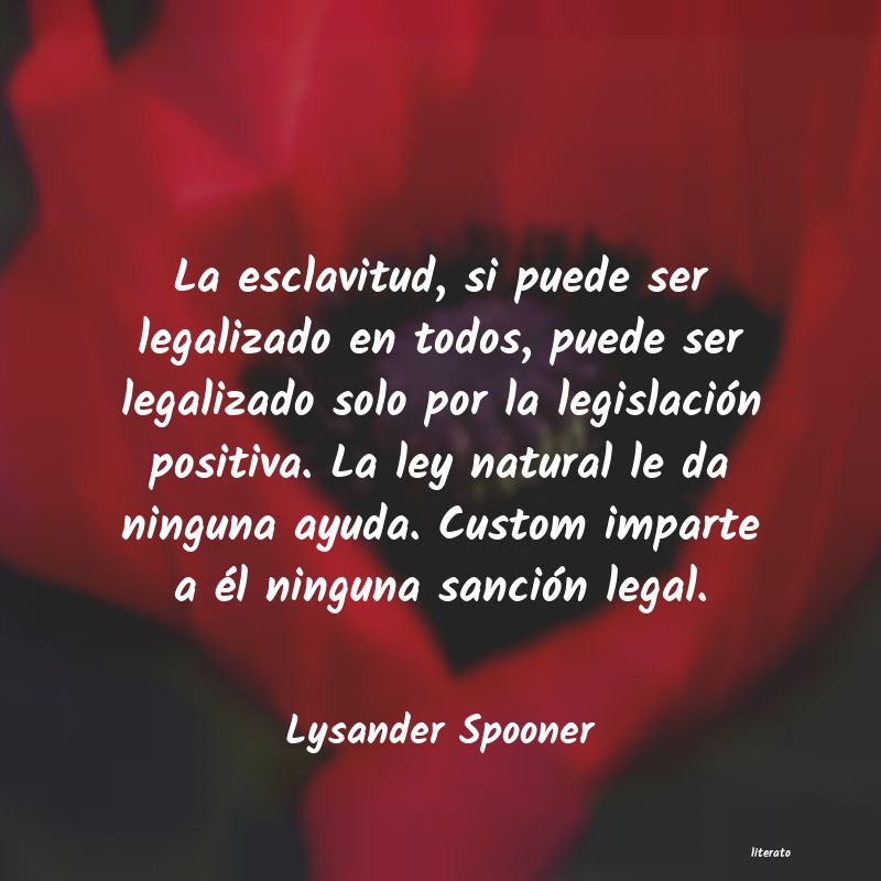 frases de Lysander Spooner