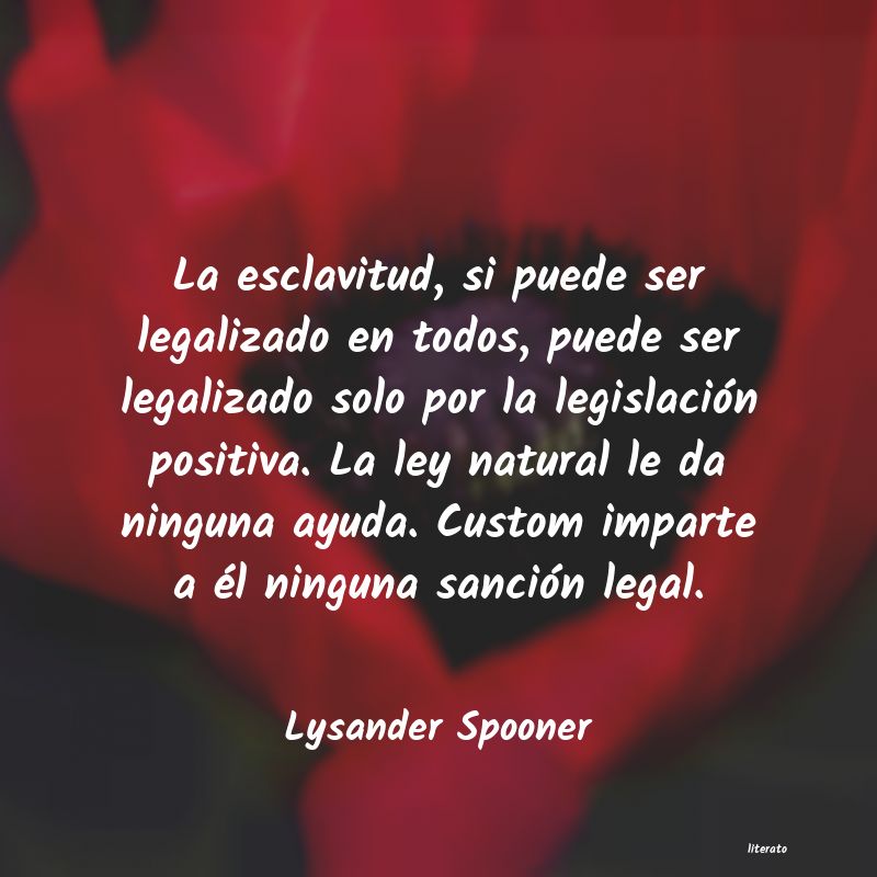 Frases de Lysander Spooner