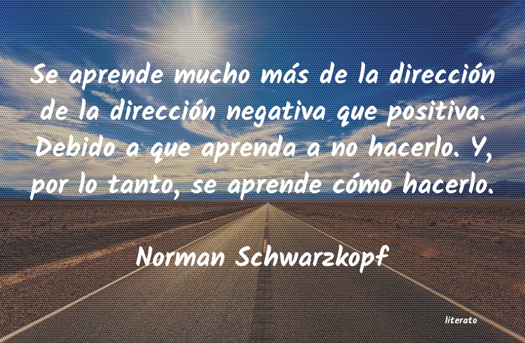 Frases de Norman Schwarzkopf