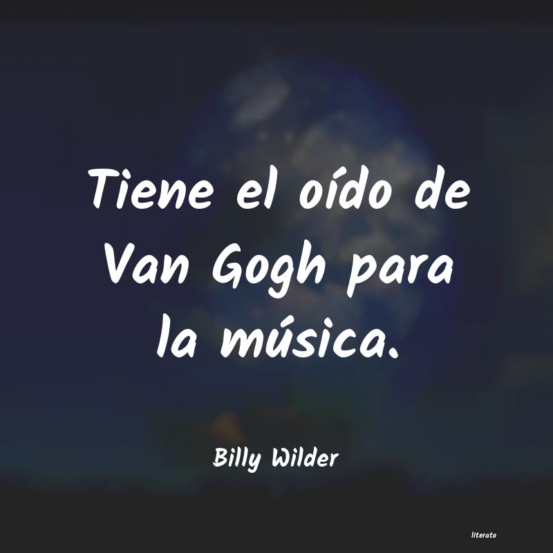 frases de Billy Wilder
