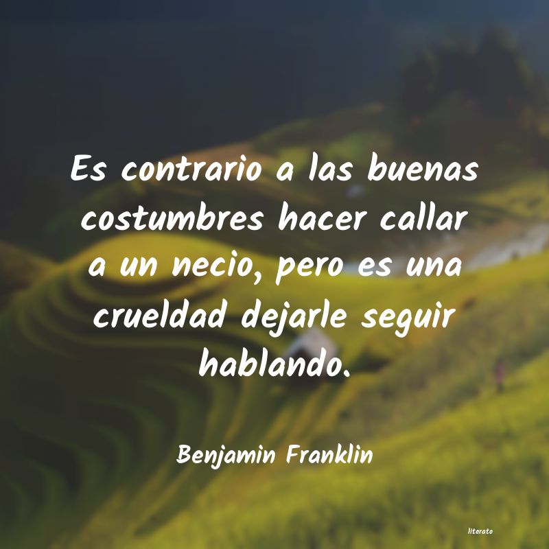 ideologÃ­a de benjamin franklin