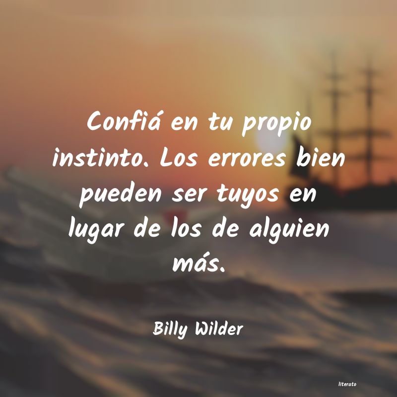 frases de Billy Wilder