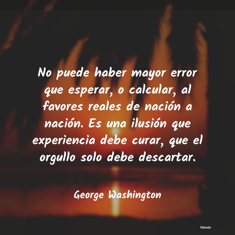frases de George Washington