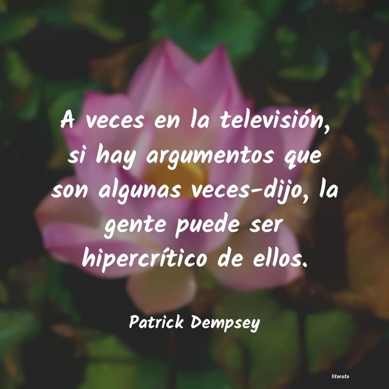 Frases de Patrick Dempsey