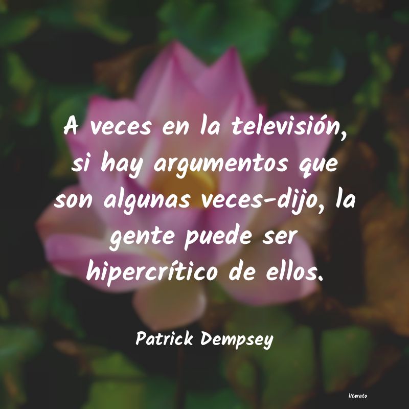 frases de Patrick Dempsey