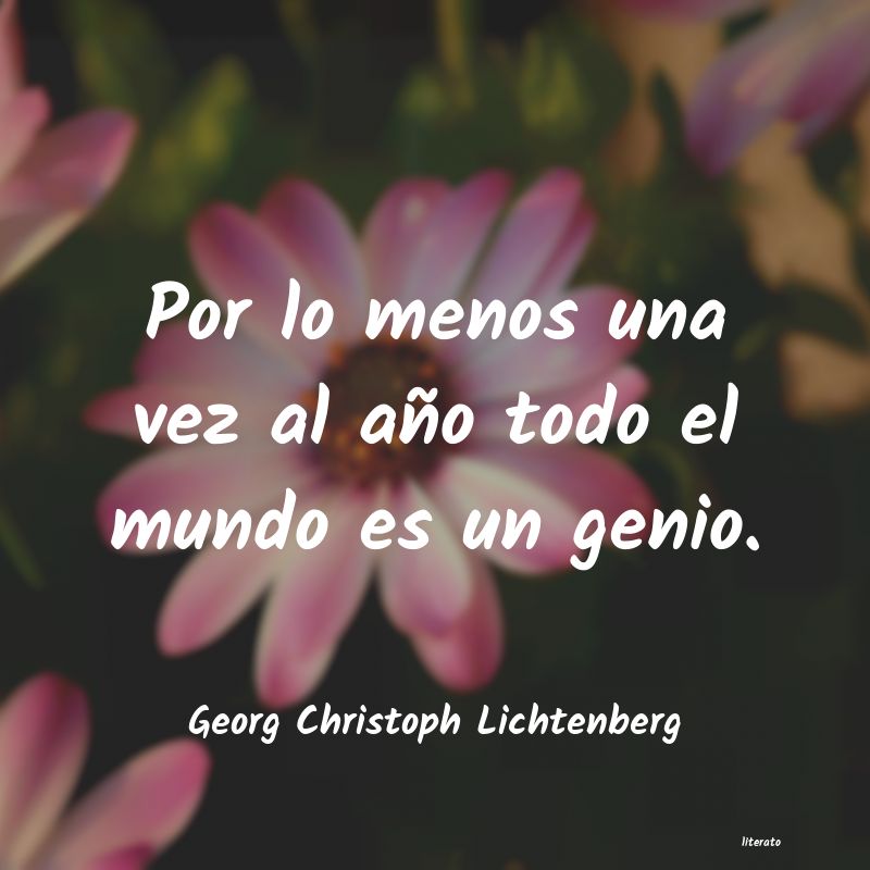 frases de Georg Christoph Lichtenberg