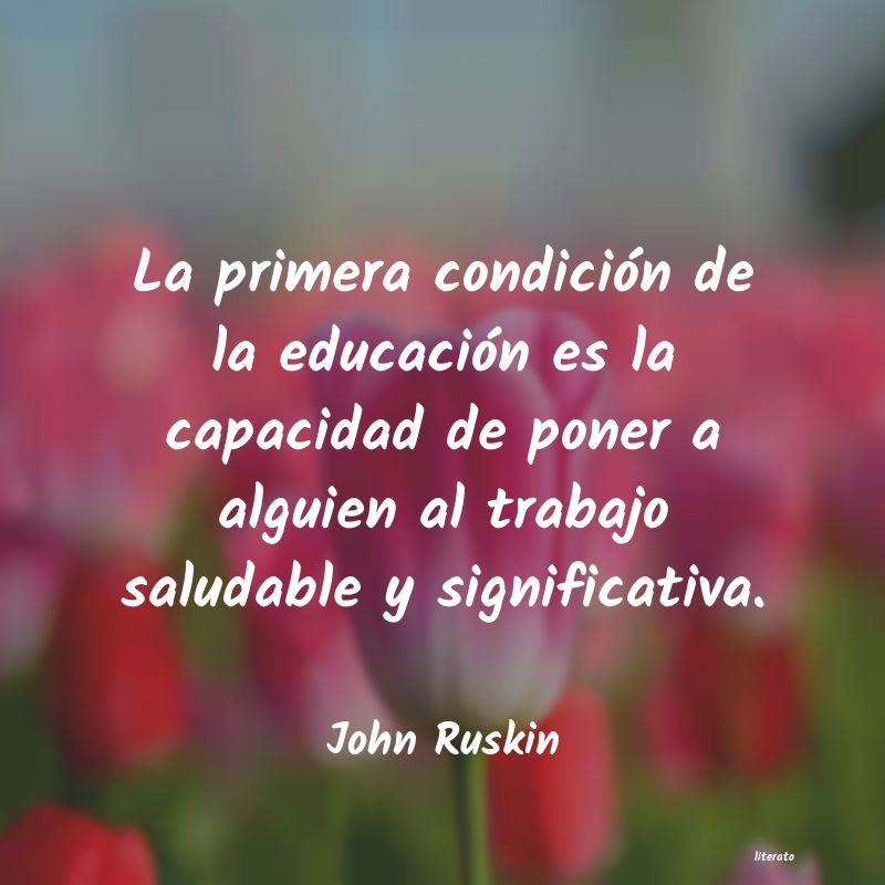frases de John Ruskin