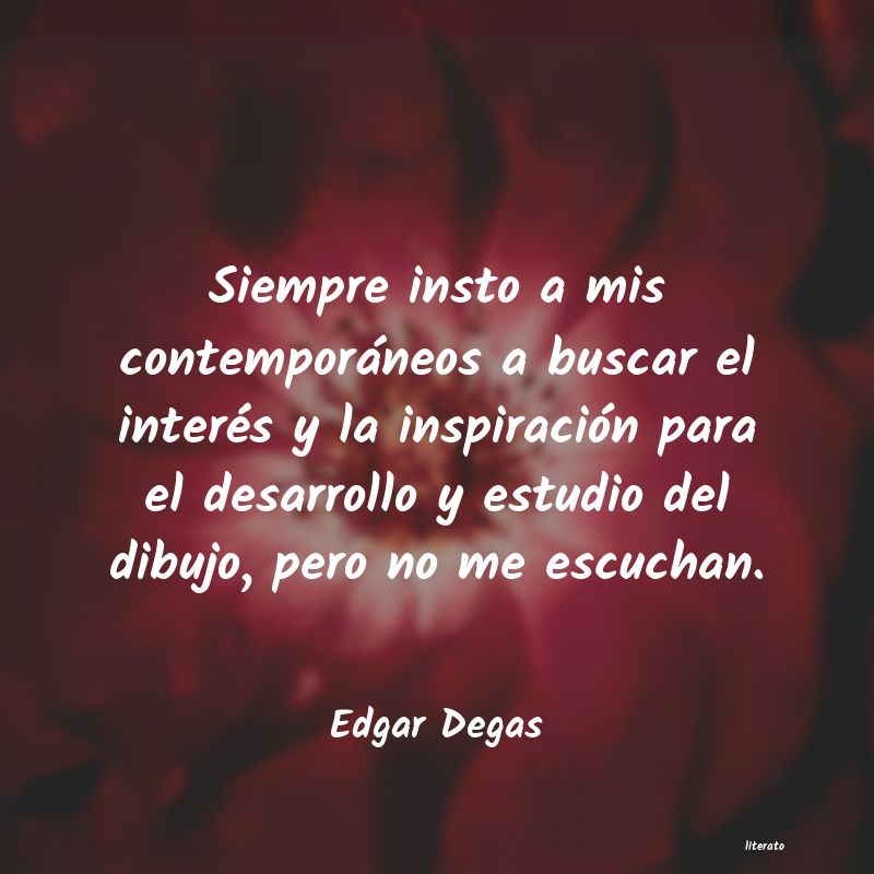 Frases de Edgar Degas