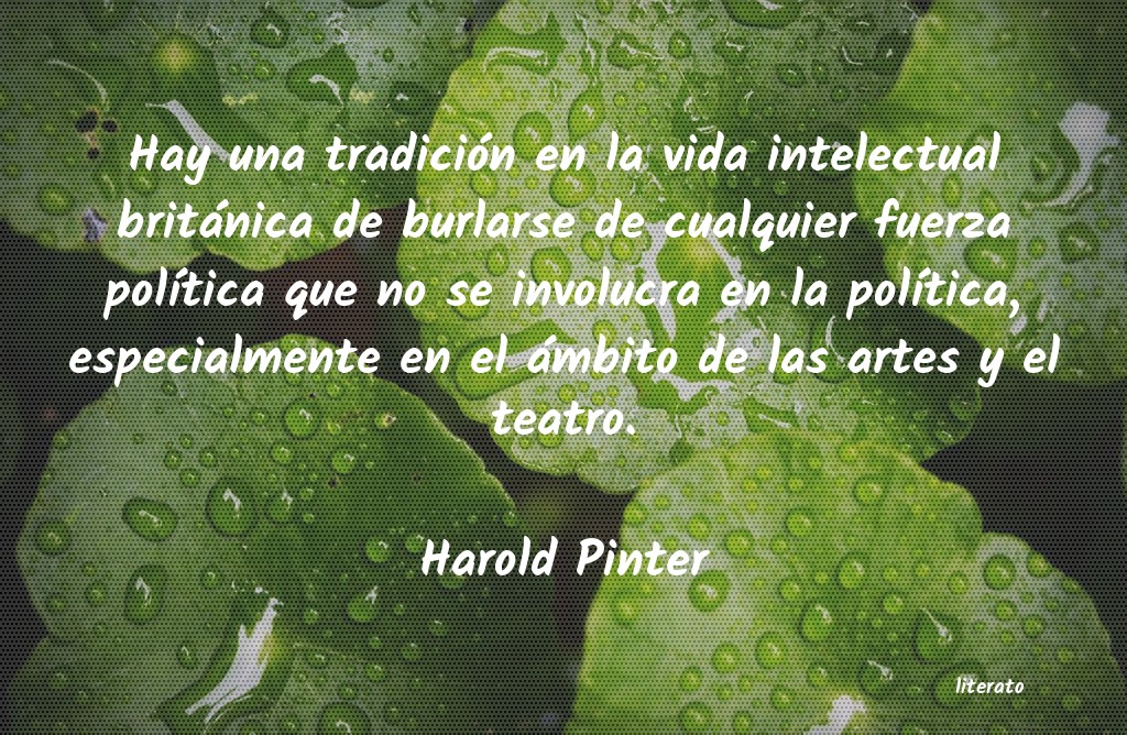 Frases de Harold Pinter