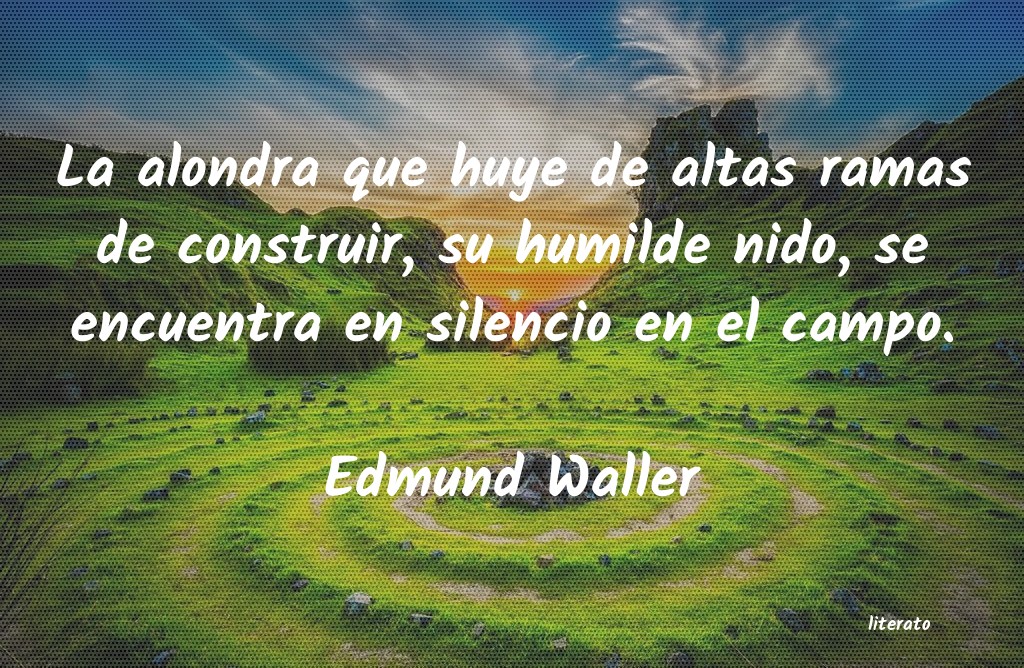 Frases de Edmund Waller