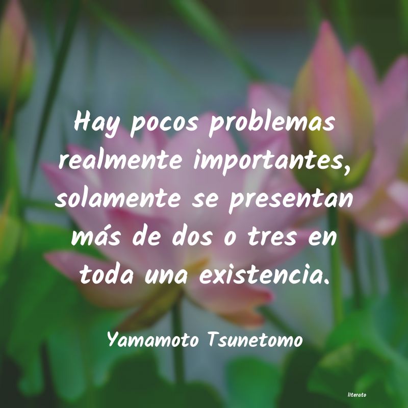 Frases de Yamamoto Tsunetomo