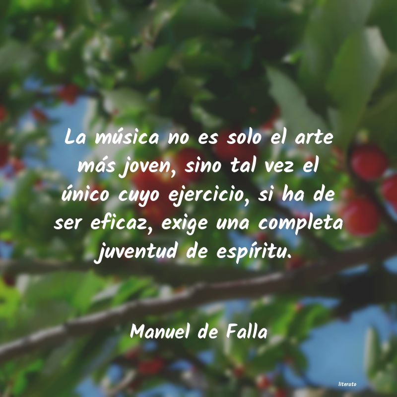 frases de Manuel de Falla