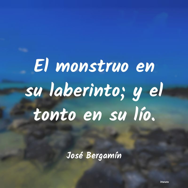 frases de JosÃ© BergamÃ­n