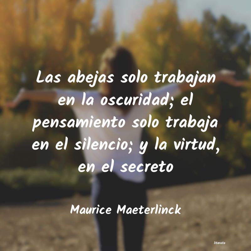 Frases de Maurice Maeterlinck