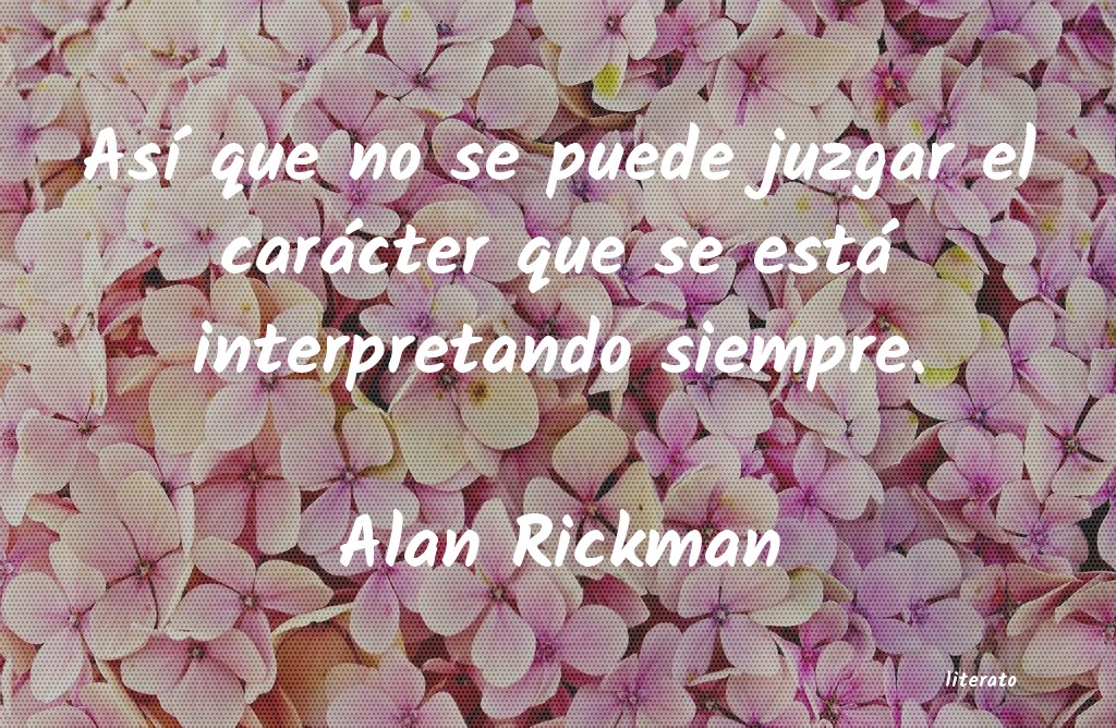 frases de Alan Rickman