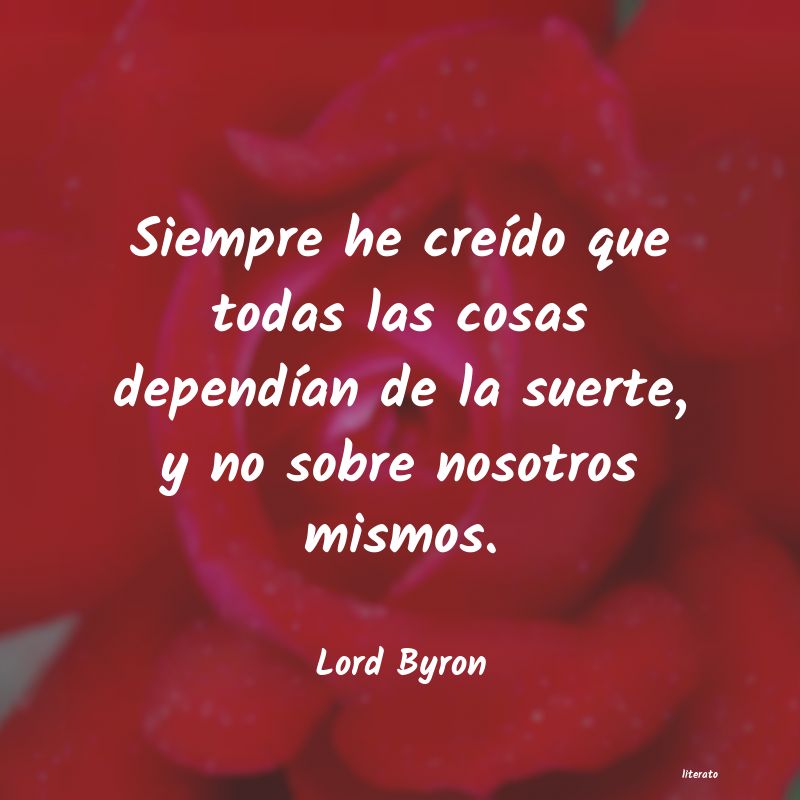 frases de Lord Byron