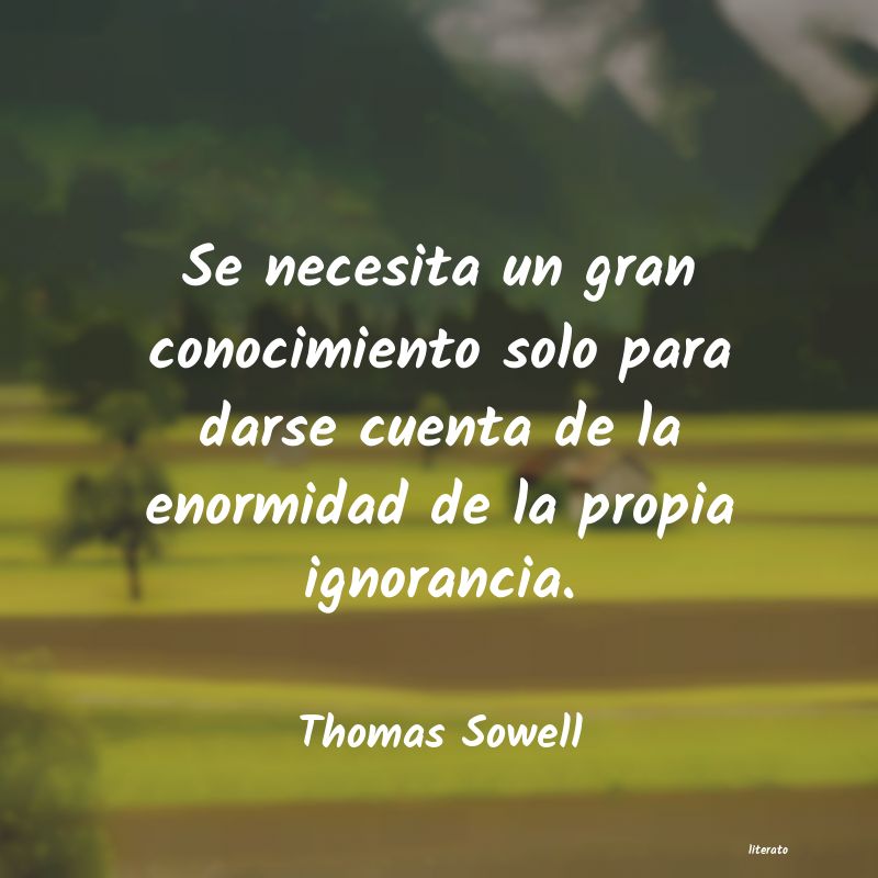 Frases de Thomas Sowell