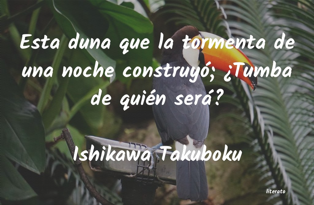 frases de Ishikawa Takuboku