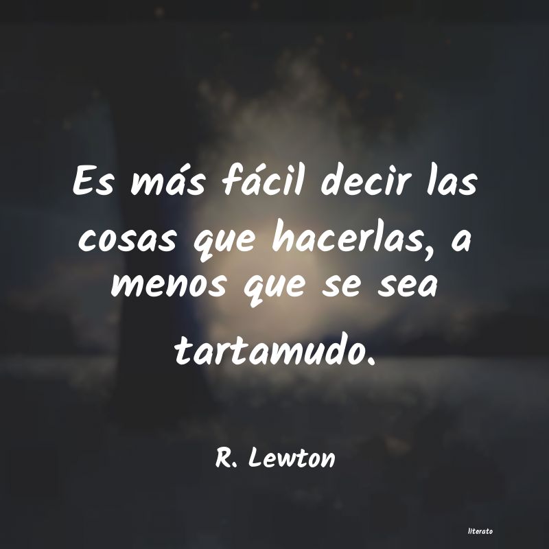 Frases de R. Lewton