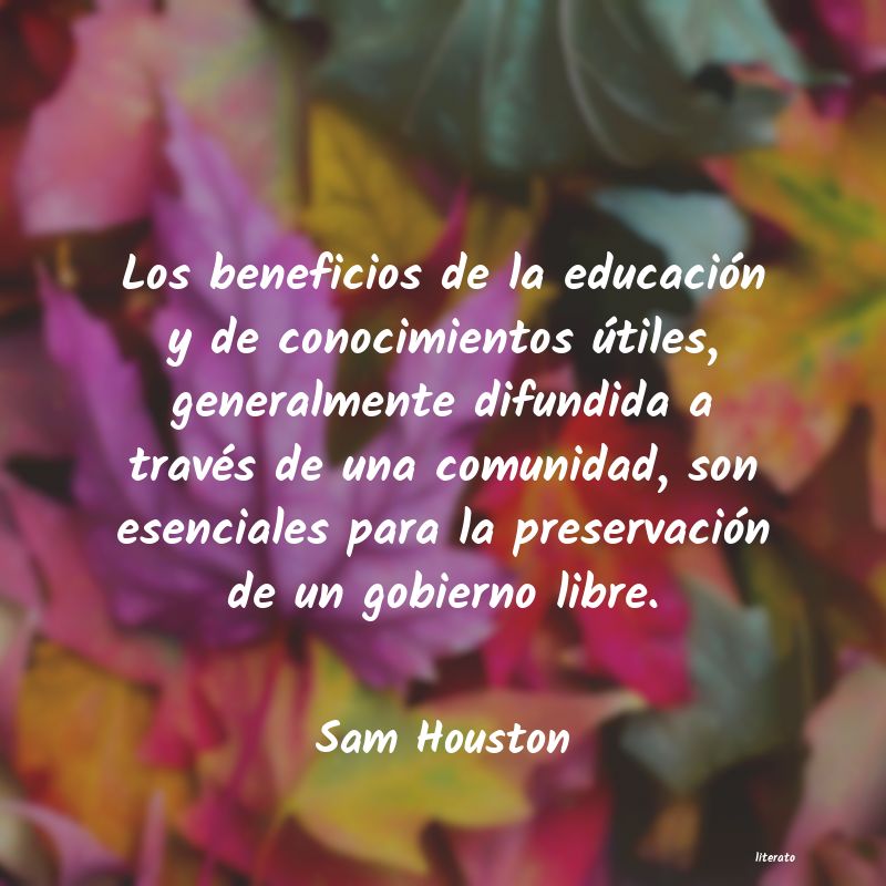 Frases de Sam Houston