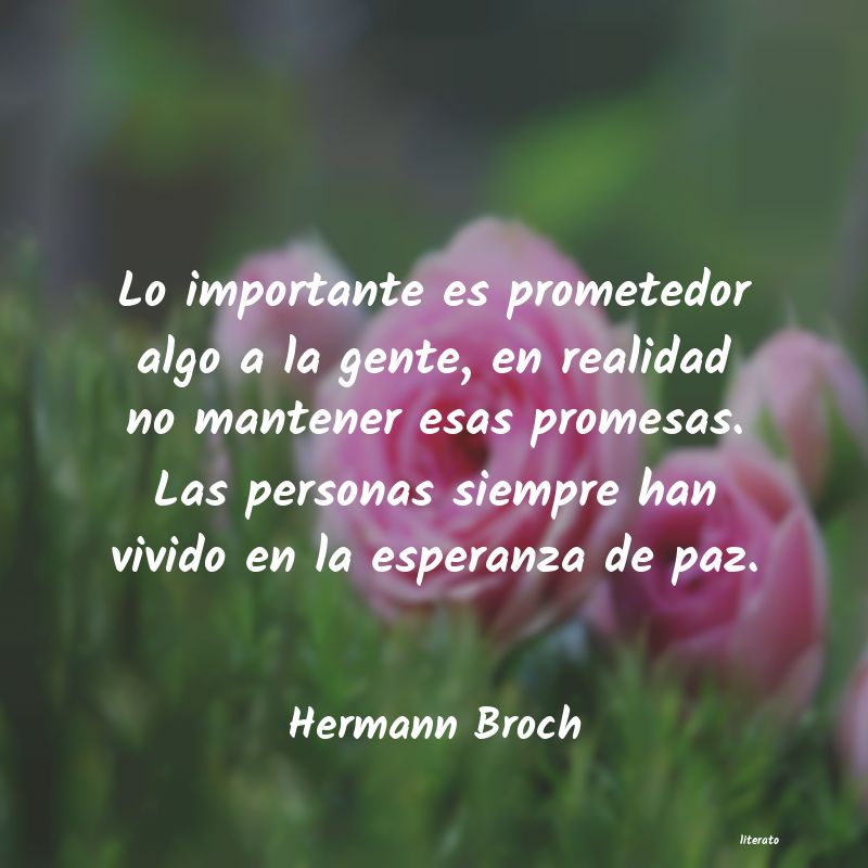 Frases de Hermann Broch