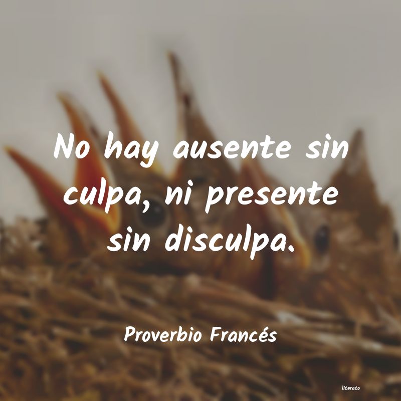 Frases de Proverbio Francés