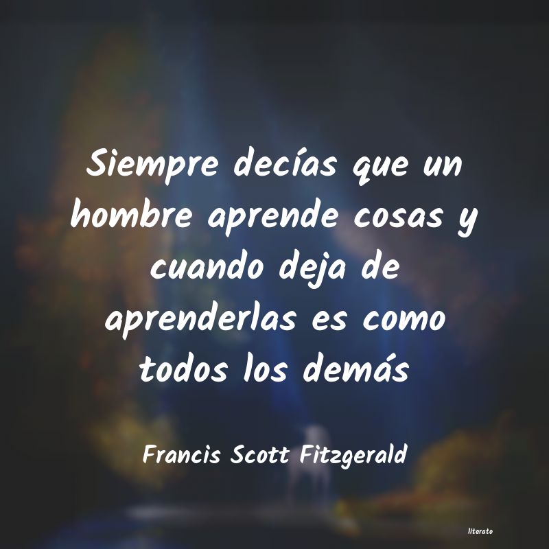 frases de Francis Scott Fitzgerald