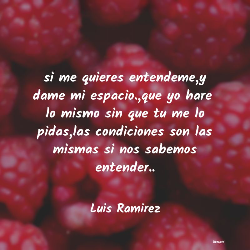 frases de Luis Ramirez