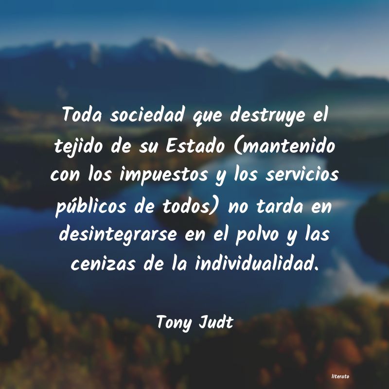 Frases de Tony Judt