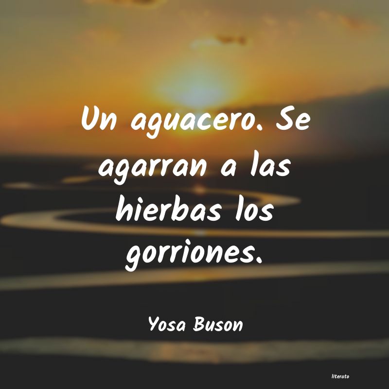 frases de Yosa Buson