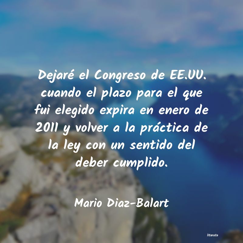 Frases de Mario Diaz-Balart