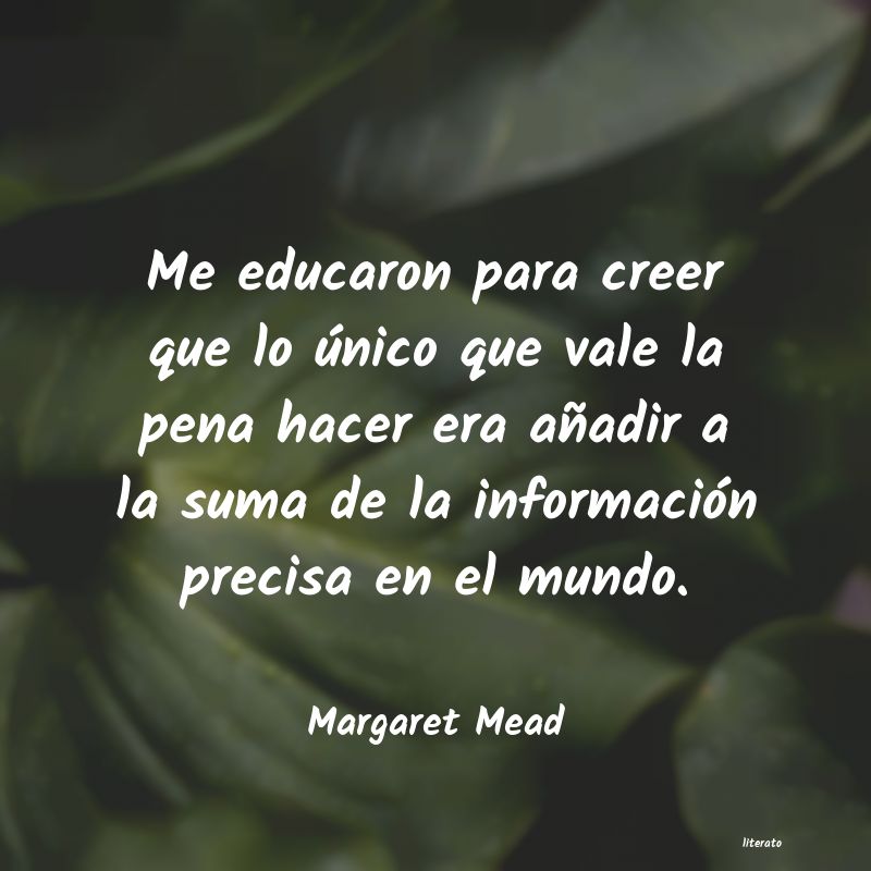 Frases de Margaret Mead