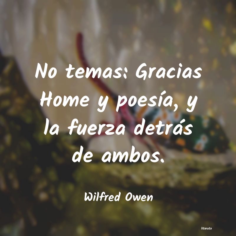 Frases de Wilfred Owen