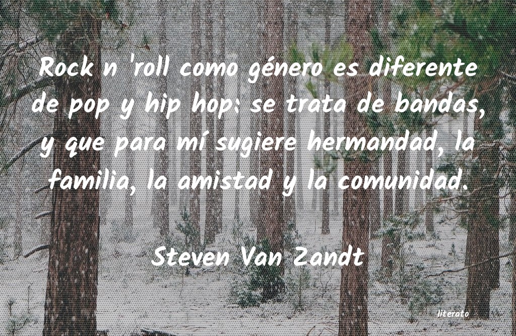 Frases de Steven Van Zandt
