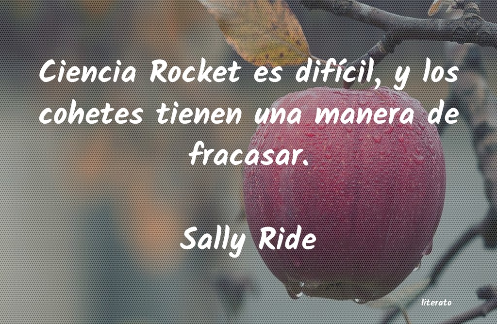frases de Sally Ride