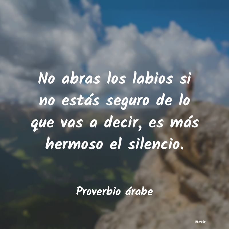 Frases de Proverbio árabe