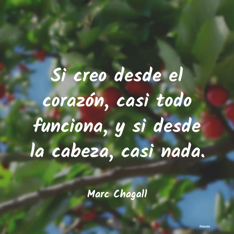 Frases de marc chagall - literato