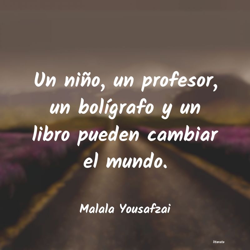frases de Malala Yousafzai