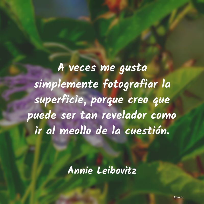 frases de Annie Leibovitz