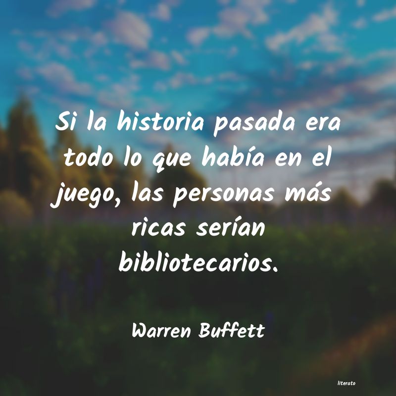 frases de Warren Buffett
